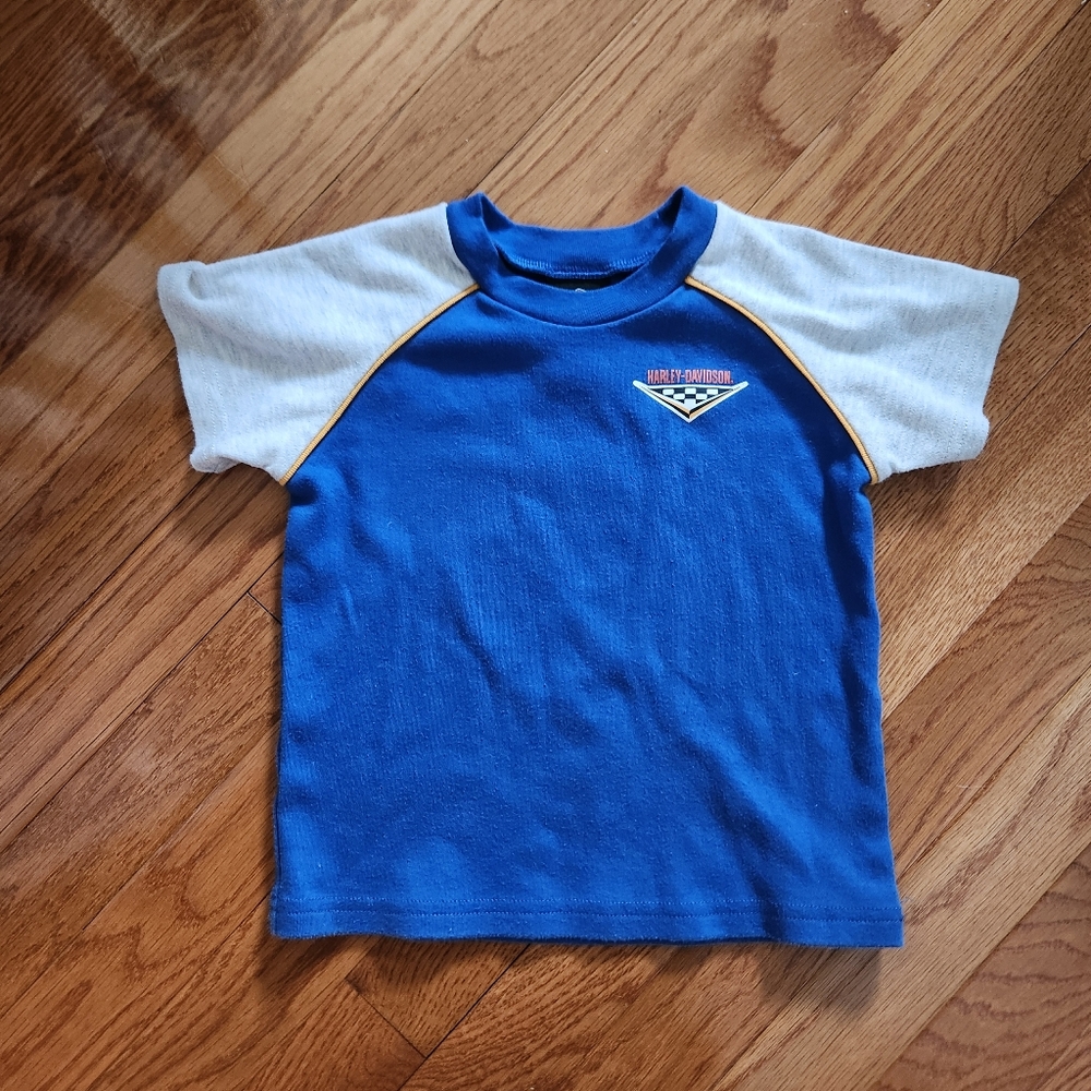 2/3T Boys Harly Davidson Racing Tshirt